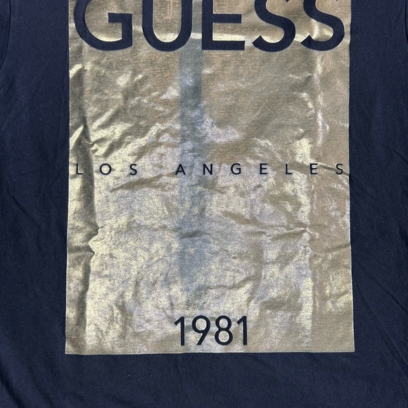 Guess Black & Gold Graphic Tee - Picture 2 of 4